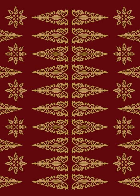 Premium Vector Collection Of Songket Batik Patterns On A White