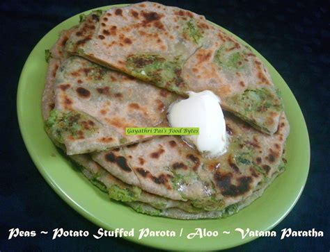 Gayathri Pai S Food Bytes Peas Potato Stuffed Paratha