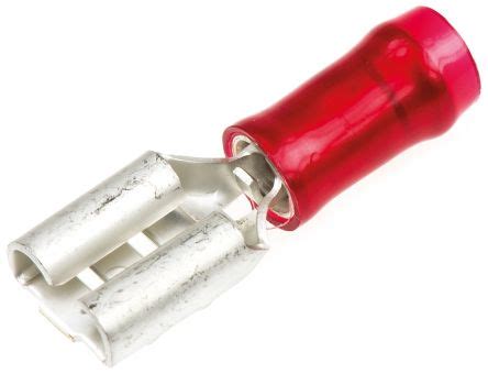 Te Connectivity Pidg Faston Series Red Insulated Crimp