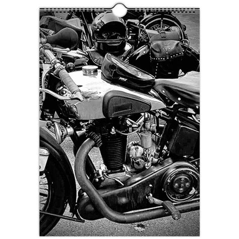 2024 Classic Motorcycles Calendar Wall Calendars Etsy