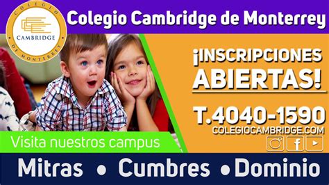 Colegio Cambridge De Monterrey Video 2 Youtube