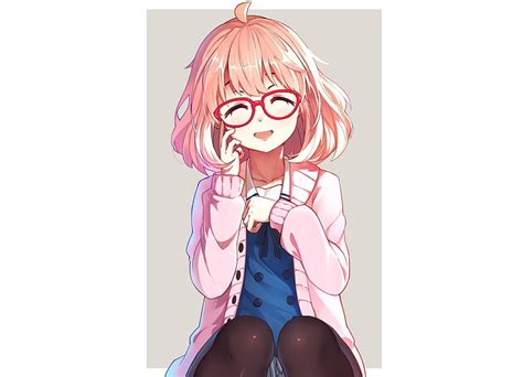 Cute Mirai Kuriyama Kyoukai No Kanata Glasses Hd Wallpaper Pxfuel