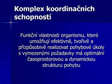 Vytrvalostn A Koordina N Schopnosti Ppt St Hnout