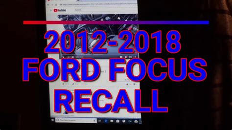 Recall On 2014 Ford Focus