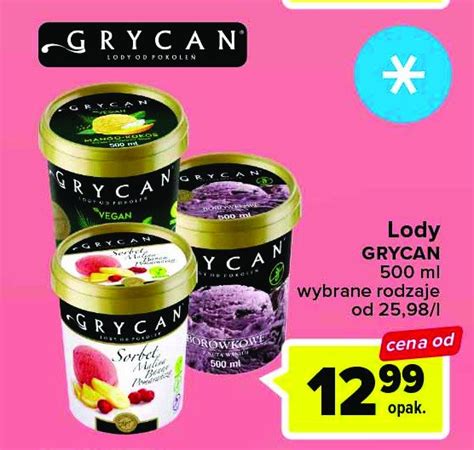 Lody Jogurtowe Z Mango Grycan Cena Promocje Opinie Sklep Blix