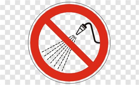 Sign Pictogram Symbol Text Do Not Water Usage Icon Transparent Png