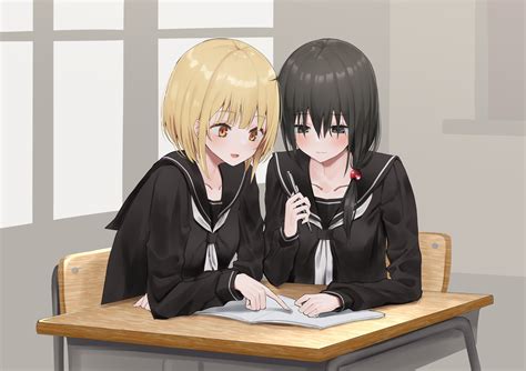 Kamioka Senri And Ameno Hitsuka Original Drawn By Piripun Danbooru