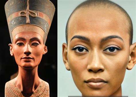 Vid O Le Visage De N Fertiti Sur Un Portrait Hallucinant Fait Par Une