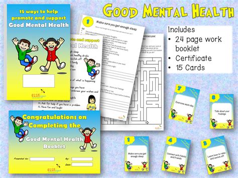 Good Mental Health Workbook Teaching Resources
