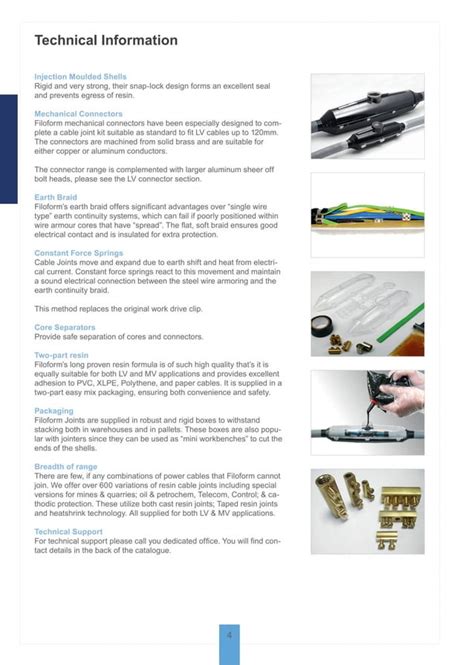 Filoform Cable Joints Cast Resin Cable Jointing Kits PDF