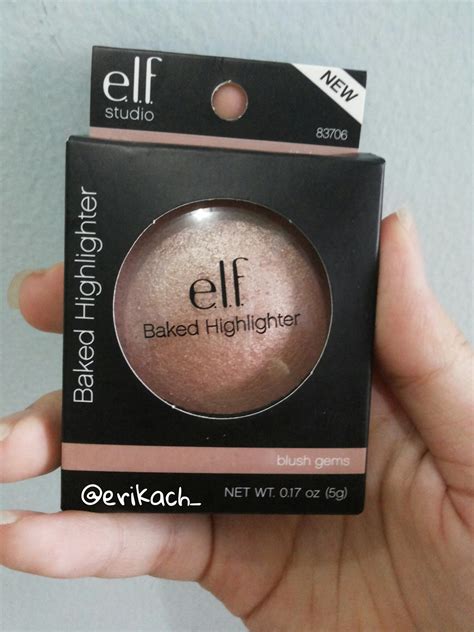 Chrscensia S Review E L F Baked Highlighter In Blush Gems