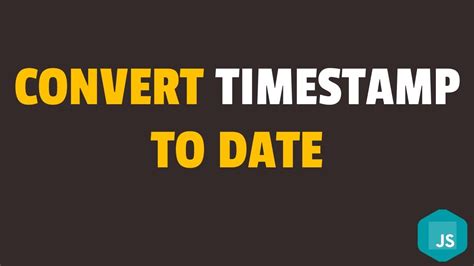 How To Convert Timestamp To Date Format In Javascript