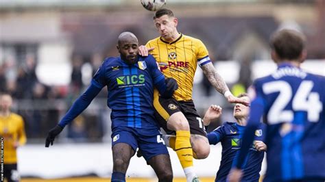 Newport County 0 1 Mansfield Town George Maris Goal Gives Stags