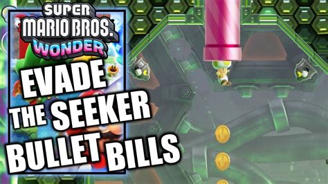 Super Mario Bros Wonder Evade The Seeker Bullet Bills All