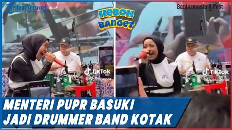 Momen Pak Bas Menteri Pupr Jadi Drummer Band Kotak Viral Di Tiktok