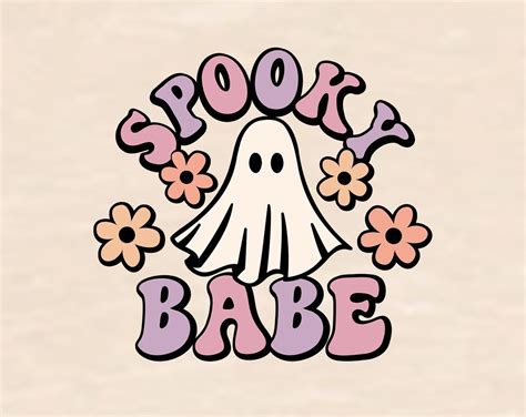 Spooky Babe SVG Halloween PNG Cute Halloween Png Hot Ghoul Etsy