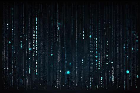 Vector Illustration Binary Code Dark Background Software Programming