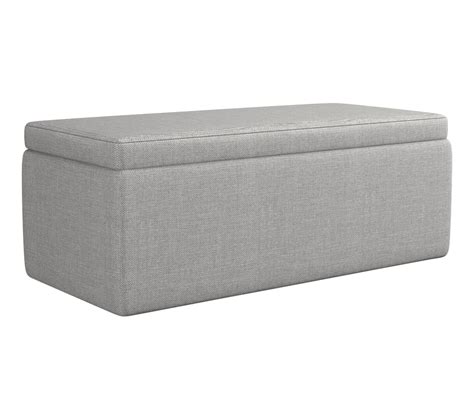 Banc Coffre De Lit Dream Tissu Gris Clair Banc Bout De Lit But