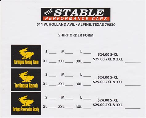 Terlingua Shirts The Stable Performance Cars