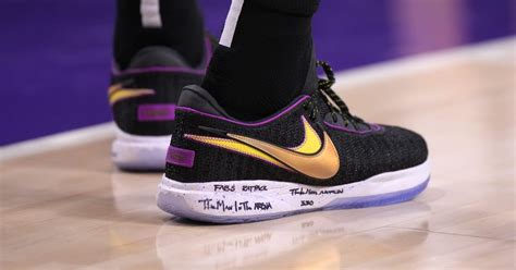 LeBron James Wears Nike LeBron 20 'Lakers' Colorway - Sports ...