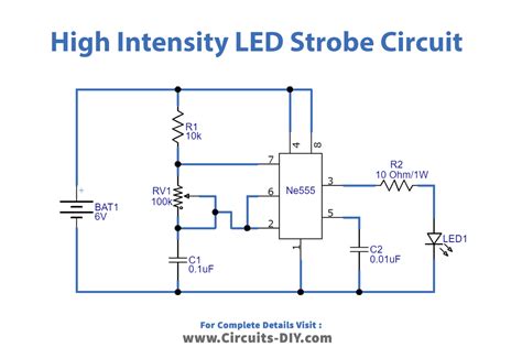 High Intensity Led Strobe Circuit Ic 555