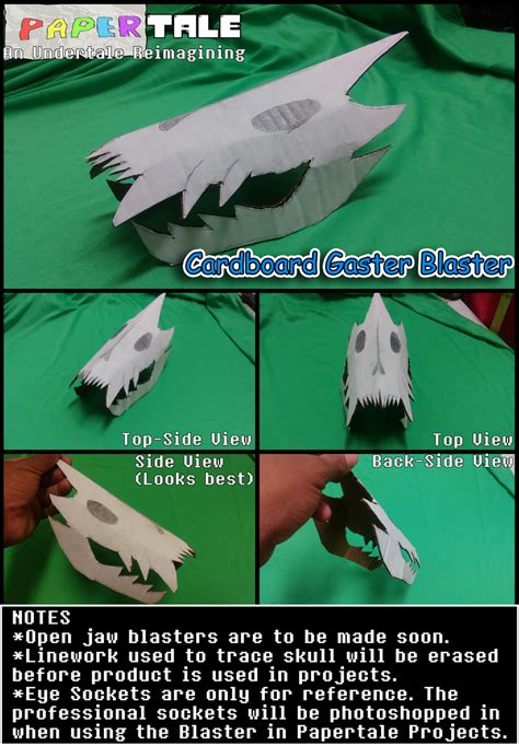 Papertale Cardboard Gaster Blaster By Masterktheundying On Deviantart