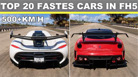 Top 20 Fastest Cars In Forza Horizon 5 Youtube