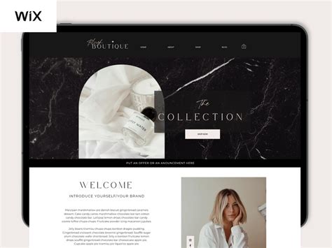 WIX Website Template Wix Shopping Website Website Template - Etsy