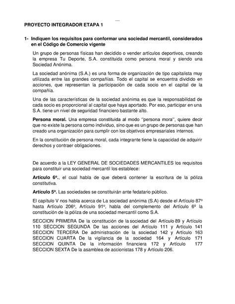 PIE1 Dermerca ETAPA 1 PROYECTO INTEGRADOR DERECHO MERCANTIL LOMoAR