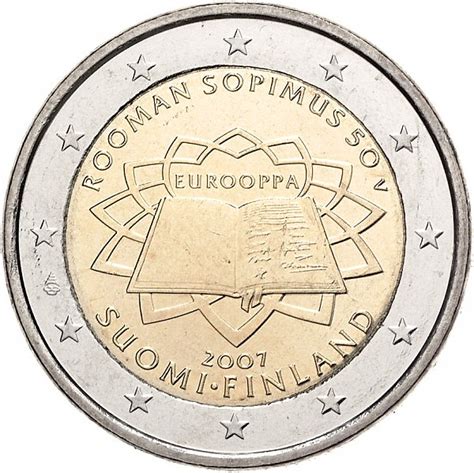 Finland Euro Th Anniversary Of The Treaty Of Rome Eur