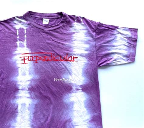 Vintage 1996 Deep Purple Purpendicular Tie Dye T Shirt W 23 X - Etsy