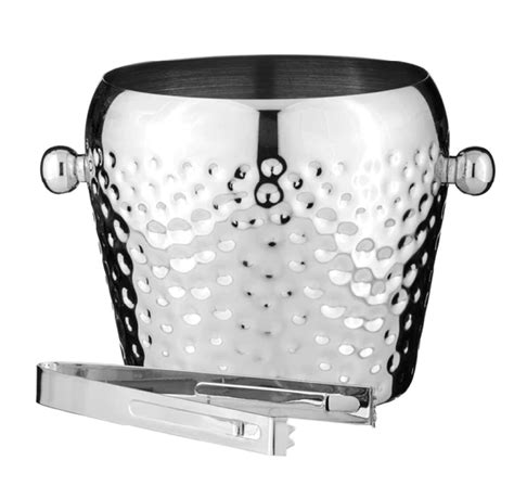 Spencer Hammered Silver Ice Bucket Mega Hardware