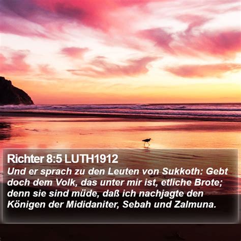 Richter 8 5 LUTH1912 Und Er Sprach Zu Den Leuten Von Sukkoth Gebt