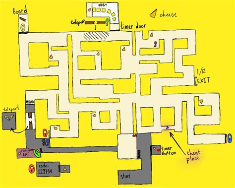 Cheese Escape Chapter Map Disegni