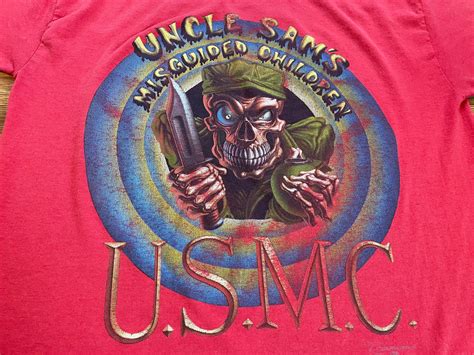 1991 Usmc Uncle Sams Misguided Children Vintage T Shirt Paper Etsy