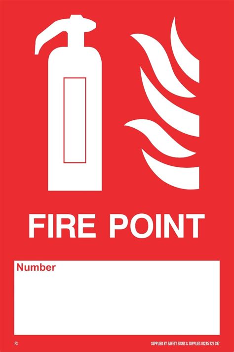 200MM X 300MM Fire Point - Safety Signs UK Ltd