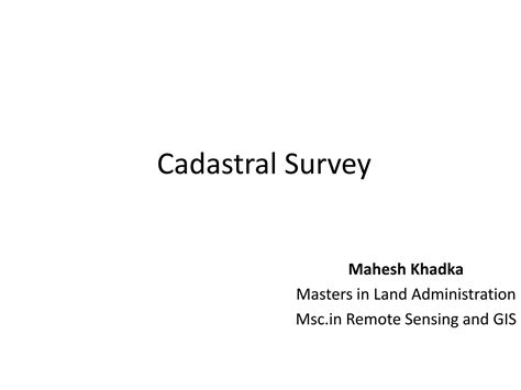Solution Cadastral Surveying Notes Studypool