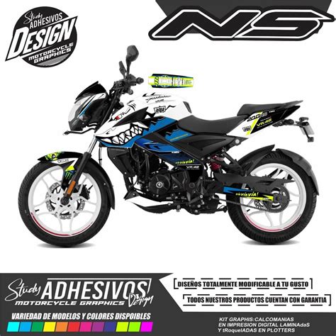 Calcomanias Pulsar Ns 200 Personalizadas Kit De Stickers Cuotas Sin