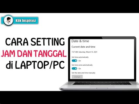 Cara Setting Jam Dan Tanggal Di Laptop PC Windows 10 YouTube