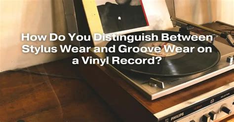 How Do You Distinguish Between Stylus Wear And Groove Wear On A Vinyl