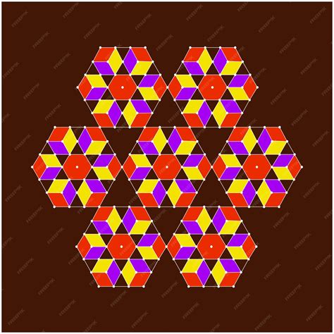 Premium Vector | Colorful mandala rangoli diwali rangoli design