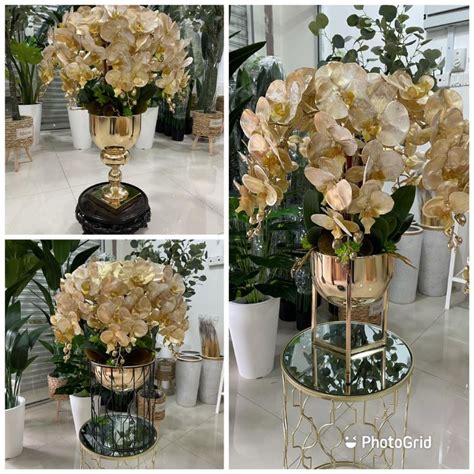 gubahan orkid goldish  tangkai shopee malaysia