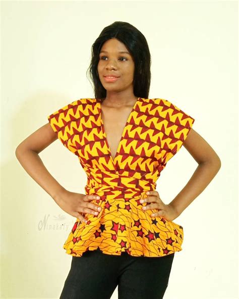 African Clothing For Women African Print Top African Peplum Etsy