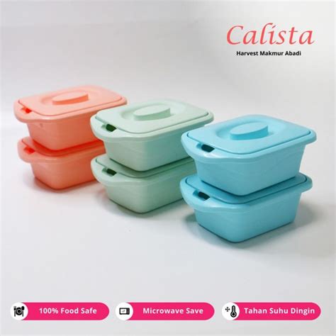 Jual Pcs Kotak Penyimpan Makanan Kulkas Toples Plastik Calista