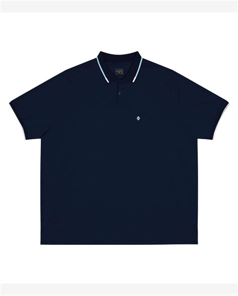 Riachuelo Camisa Polo Masculina De Malha Diametro Azul