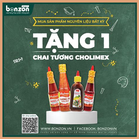 CHƯƠNG TRÌNH ƯU ĐÃI TẶNG NƯỚC CHẤM CHOLIMEX BONZON Siêu Thị Thực