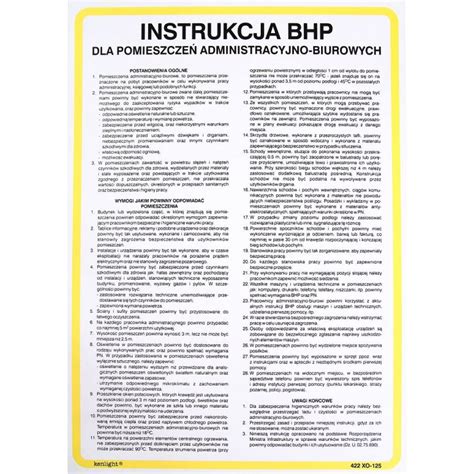 Instrukcja Bhp Dla Pomieszcze Administracyjno Biurowych