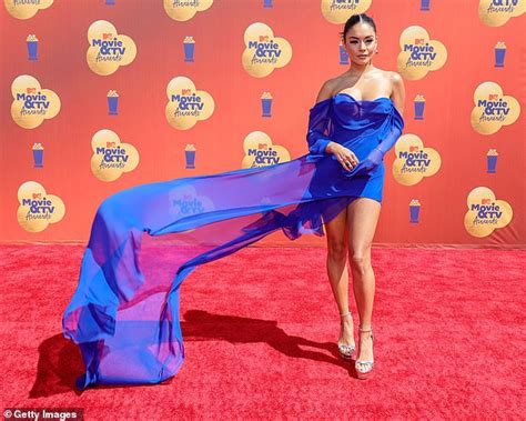 Vanessa Hudgens Almost Has Marilyn Monroe Moment As Wind Catches Her