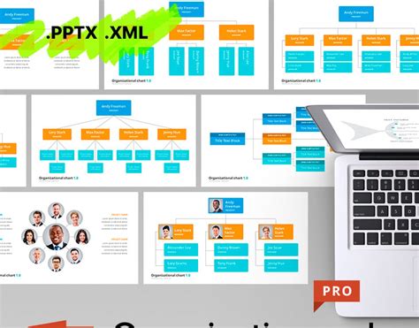 Organizational Chart & Hierarchy - PowerPoint template