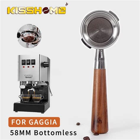 Coffee Bottomless Portafilter Naked Mm For Gaggia Classic Replacement